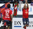 Osasuna acaricia la permanencia con los goles de Aranda y Vadocz