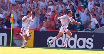 El Cuau firmó uno de los mejores goles de México en Mundiales, cuando remató de manera poco ortodoxa un centro de Arellano. El tanto ayudó para que la selección accediera a la siguiente ronda.