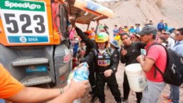 Juvanteny y Criado durante la avería.