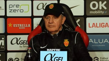 Javier Aguirre, entrenador del RCD Mallorca, en rueda de prensa previa al partido contra el Sevilla.