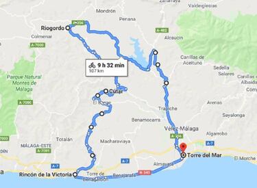 De ruta en bici por la Axarqu¨ªa malague?a: Ruta de la Pasa (II)