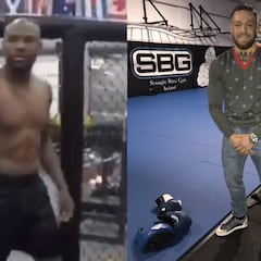 Mayweather sube al octágono y McGregor se burla de él