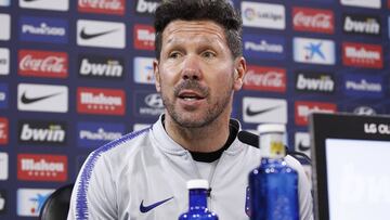 Simeone, en la rueda de prensa previa al Atlético-Valencia