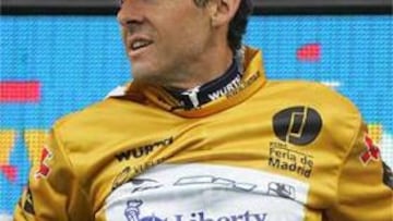 <b>ELOGIOS.</B> El líder de la Vuelta ha reconocido en público el buen trabajo de sus compañeros de equipo.