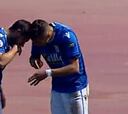 Jugadores del Melilla celebraron un gol simulando que esnifaban