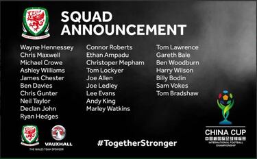 Bale está en la lista de la China Cup: preocupa el viaje y el jet-lag