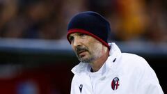 BOLOGNA, ITALY - SEPTEMBER 01: Head coach Sinisa Mihajlovic of Bologna Fc looks on prior to the Serie A match between Bologna FC and Salernitana at Stadio Renato Dall'Ara on Septemer 1, 2022 in Bologna, Italy. (Photo by Matteo Ciambelli/DeFodi Images via Getty Images)