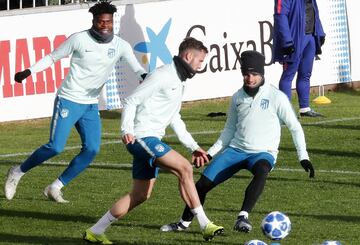 Griezmann, Saúl y Thomas.