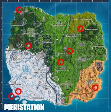 Desafío de Fortnite - Baila en ubicaciones prohibidas diferentes