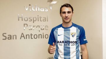 07/12/17 RECONOCIMIENTO MEDICO DE IGNASI MIQUEL , MALAGA CF