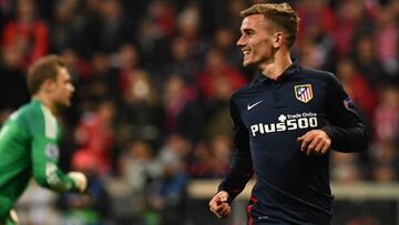 Griezmann superó a Neuer con el Atlético.