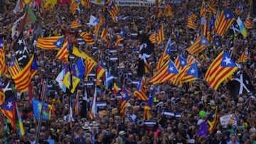 ¿Por qué las manifestaciones de la Diada en Cataluña empiezan a las 17:14?