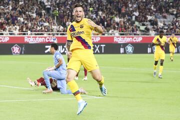 El canterano abrió el marcador para el conjunto blaugrana.