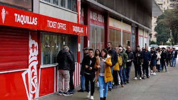 15/12/25
GIJON ESTADIO EL MOLINON COLAS PARA SACAR ENTRADAS PARA EL PARTIDO DE COPA FRENTE AL VALENCIA