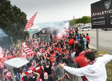 Así despidieron a los jugadores del Athletic en Lezama