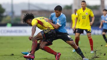Colombia y Uruguay se enfrentaron en el partido que abrió el Sudamericano Sub 17 en Guayaquil.