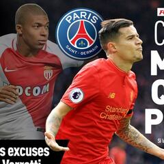 El PSG tiene un plan B a Mbappé: Philippe Coutinho