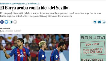 La Prensa ve al Barcelona campeón y ensalza su delantera