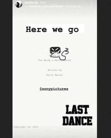 Venom 3: Tom Hardy muestra el guion de la película y avisa: "last dance"