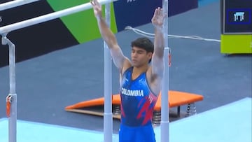 Con 14,600 puntos el gimnasta superó al japonés Wataru Tanigawa y al australiano Jesse Moore.