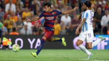 Rafinha, durante un partido con el F.C. Barcelona