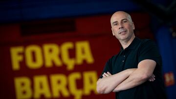 GRAFCAT5704. BARCELONA (ESPAÑA), 20/06/2024.-  Foto cedida por el FC Barcelona del nuevo técnico del Barça, Joan Peñarroya, que  declaró este jueves que, aunque "el baloncesto se juega en ambos lados de la pista", prefiere "ganar 100 a 99 que 60-59" y opinó que son los entrenadores los que tienen que adaptarse a sus jugadores "para sacar el máximo rendimiento" a los equipos.  EFE/ Víctor Salgado CRÉDITO OBLIGATORIO? ? ? ? ????? FOTO CEDIDA? ? ? ???? PERMITIDO SU USO SÓLO EN RELACIÓN A LA INFORMACIÓN QUE APARECE EN EL PIE DE FOTO
