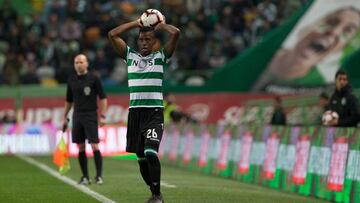 Cristian Borja durante un partido con el Sporting de Lisboa.