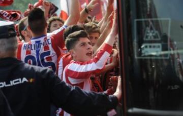 El Sporting de Gijón se juega hoy contra el Betis la permanencia en primera división y la afición sabe que hoy, más que nunca, debe estar a la altura.