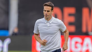 Iñigo Pérez, corriendo en el estadio.