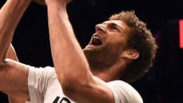 Brook Lopez, durante un partido la semana pasada.