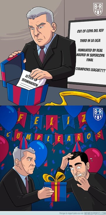 Los memes, demoledores con el Barcelona y Xavi