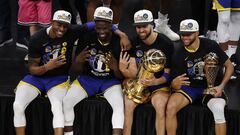 The Golden State Warriors are champions of the NBA for the fourth time in eight years after beating Boston in Game 6. Steph Curry was named Finals MVP.