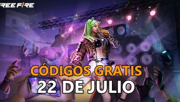 codigos free fire sabado 22 julio