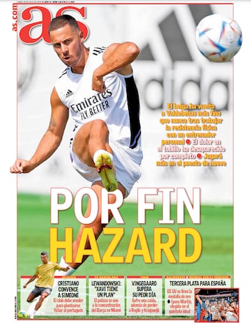 Las portadas de AS de julio