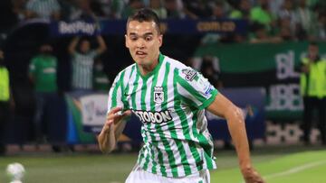 Felipe Aguilar en un partido de Atlético Nacional en la Liga BetPlay