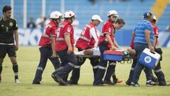 La escalofriante lesión de Luis Garrido, seleccionado hondureño