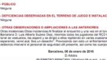 Luis Suárez, según el acta: "Venid acá, os espero, sos un desecho"