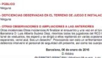 Luis Suárez, según el acta: "Venid acá, os espero, sos un desecho"