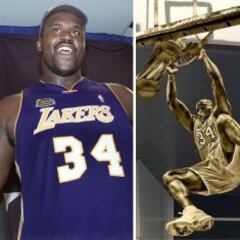 Shaquille tendrá estatua en el Staples; Kobe: "Se lo merece"