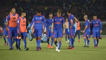 Los jugadores de Universidad de Chile