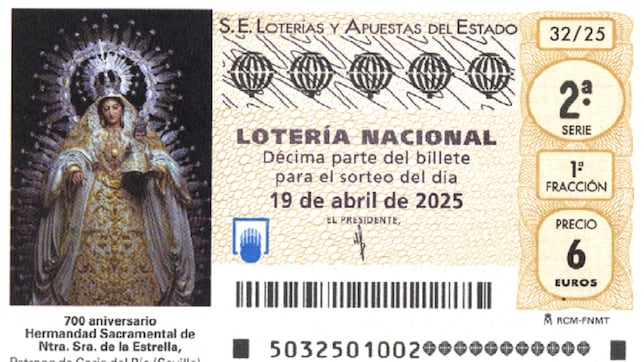 Lotería Nacional: comprobar los resultados del sorteo de hoy, sábado 19 de abril
