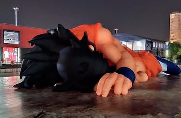 En China puedes ver uno de los momentos más míticos de ‘Dragon Ball’ en plena calle y en tamaño gigante
