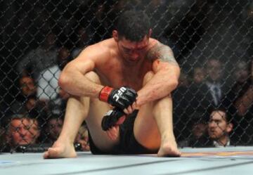 Chris Weidman tras ser derrotado por Luke Rockhold.