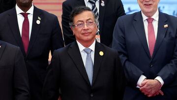 Colombia President Gustavo Petro attends a group photo session before the opening ceremony for the China-CELAC Forum ministerial meeting in Beijing, China May 13, 2025. REUTERS/Florence Lo/Pool