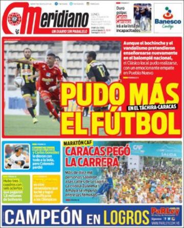 Portadas de la prensa mundial