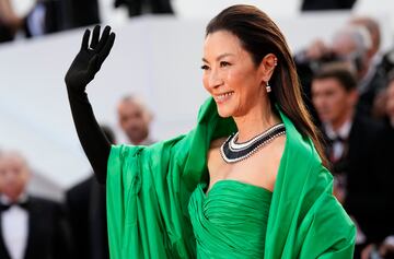 Michelle Yeoh  durante la alfombra roja del Festival de Cannes 2023.