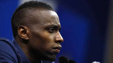 Matuidi en rueda de prensa. 