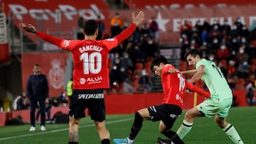 Antonio Sánchez en un partido Mallorca-Athletic Club