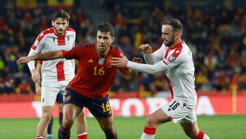 ¿Cuántas veces ha jugado España contra Georgia y cuántas veces ganó la Selección Española?