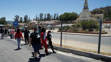 Casablanca, 8 de diciembre de 2020.
Cierre del Santuario de Lo Vasquez por orden de la autoridad sanitaria (debido a la pandemia por coronavirus), impidiendo la peregrinacion de los fieles.
Sebastian Cisternas/Aton Chile